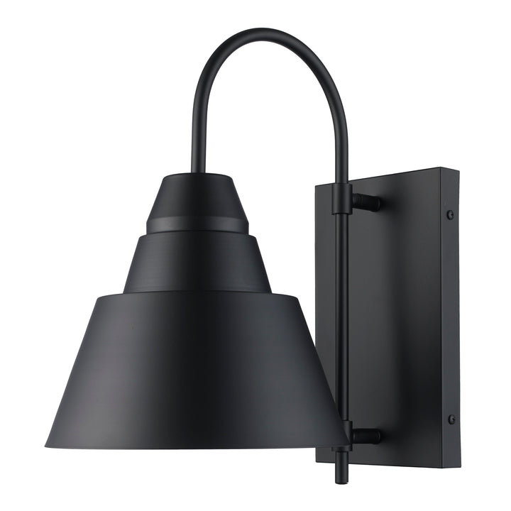 1-Light Rune Outdoor Wall Light - Black