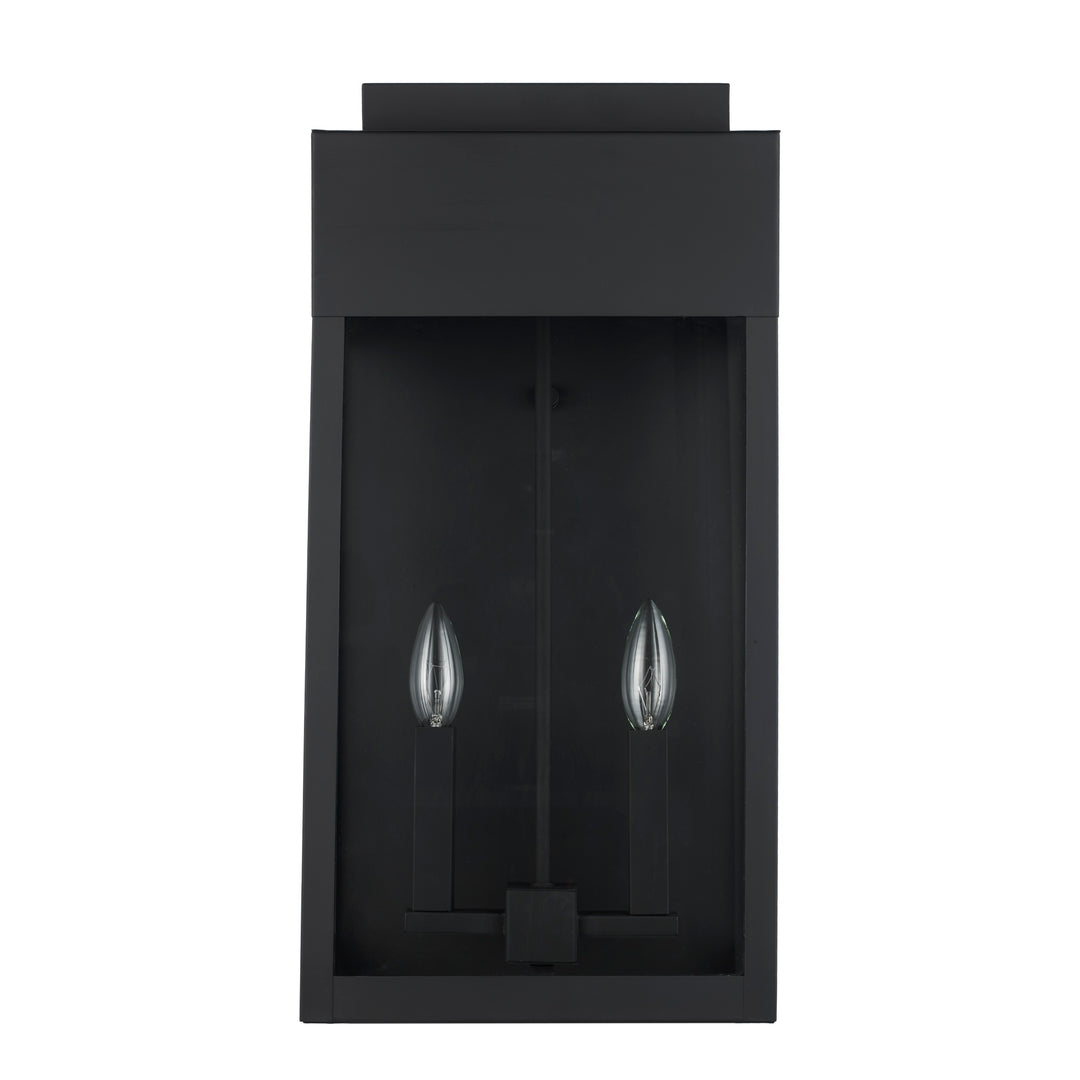 2 Lt Wall Flat Top - Black