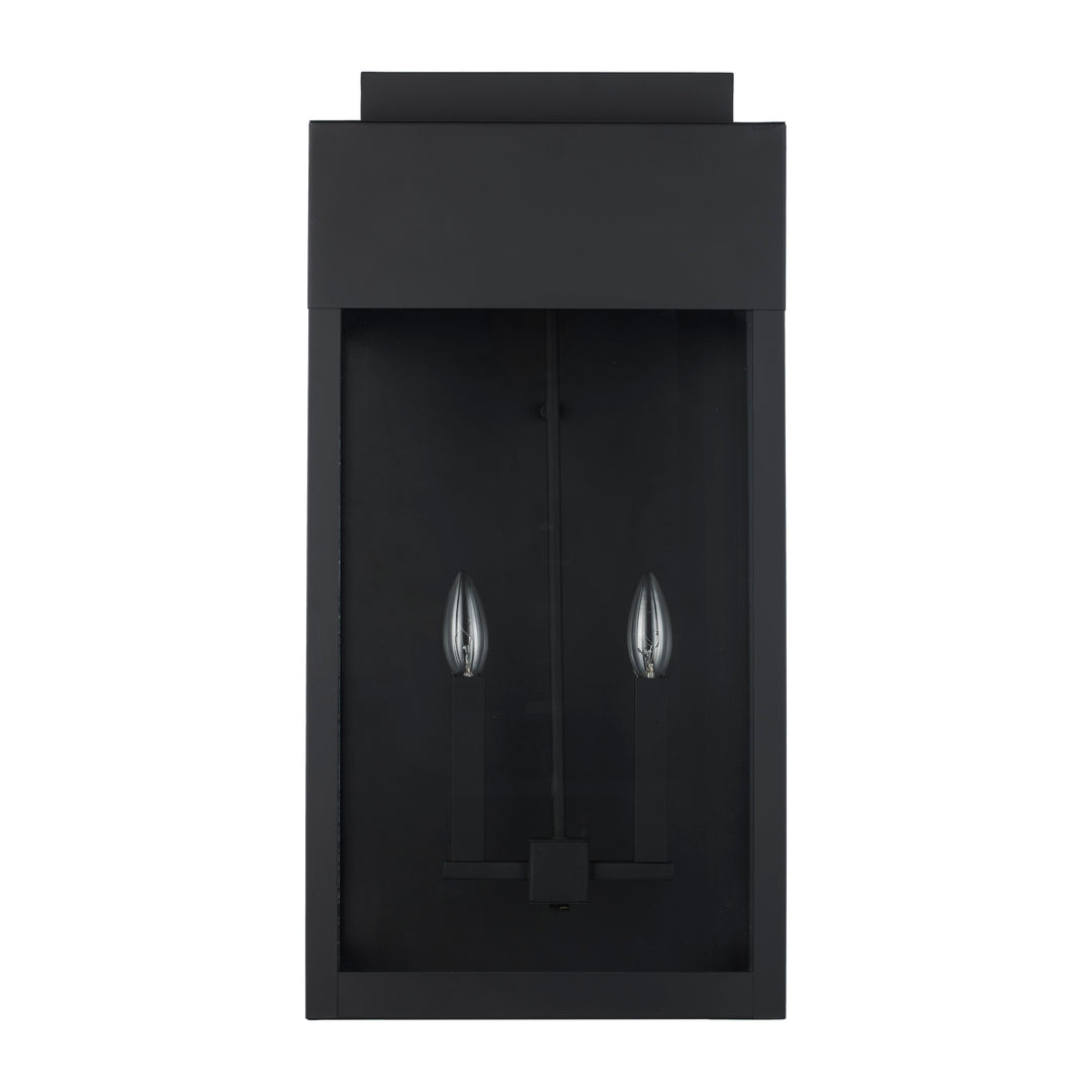 2 Lt Wall Flat Top - Black