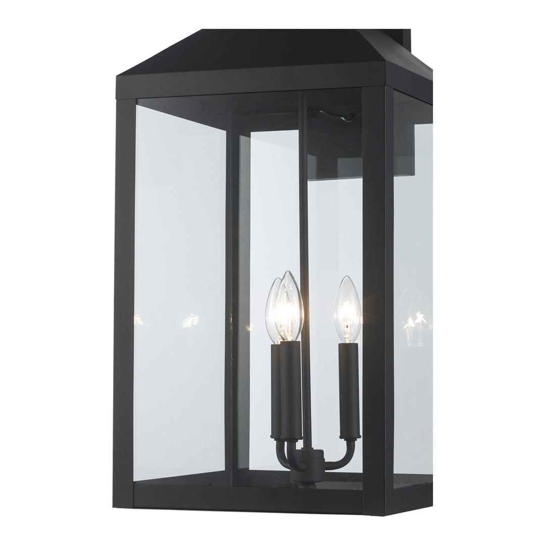 Storm 3-light Outdoor Wall Light- Black