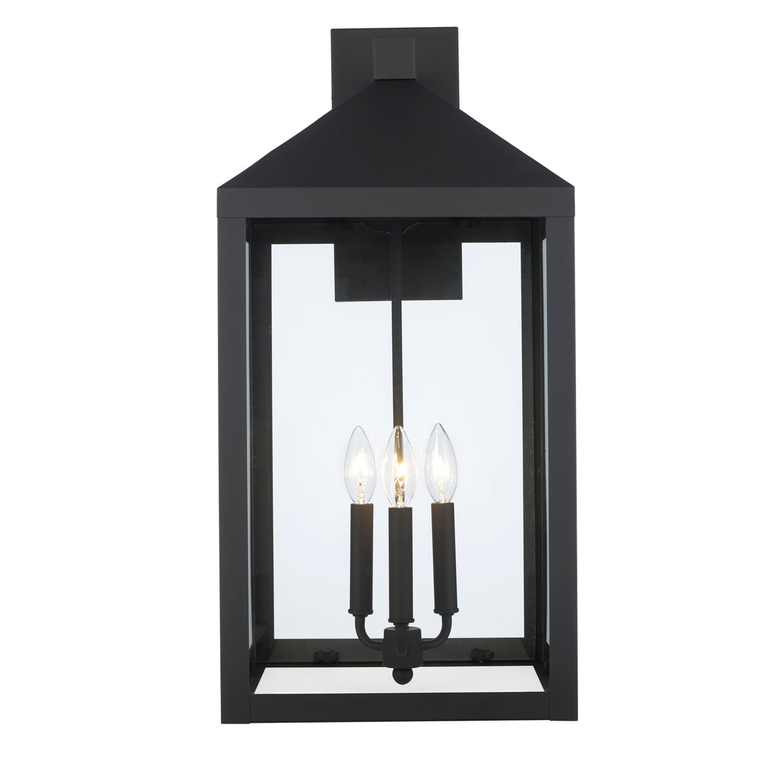 Storm 3-light Outdoor Wall Light- Black