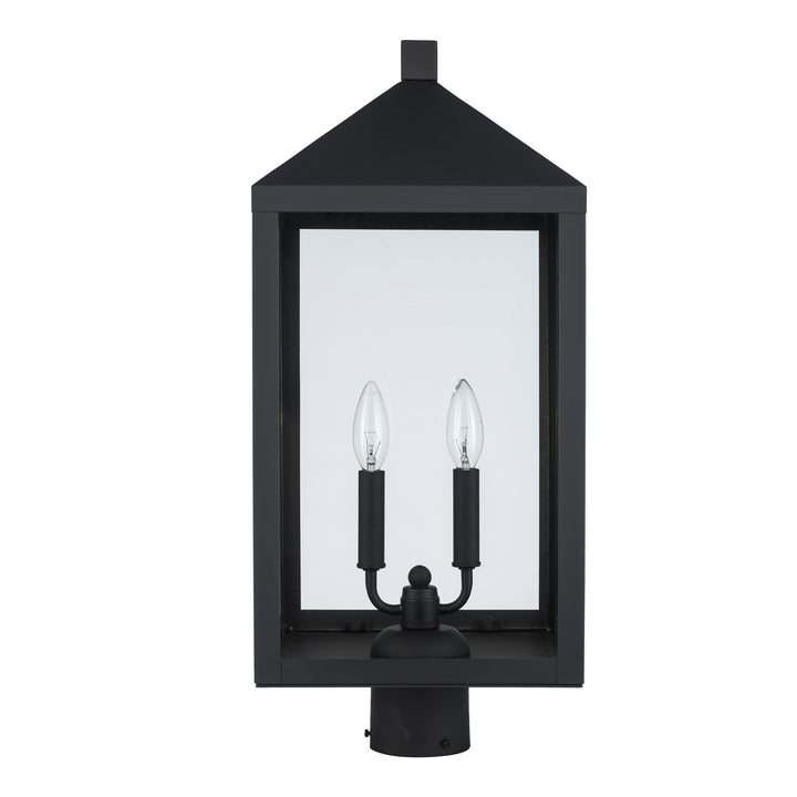 Storm 2-light Outdoor Post Mount- Black