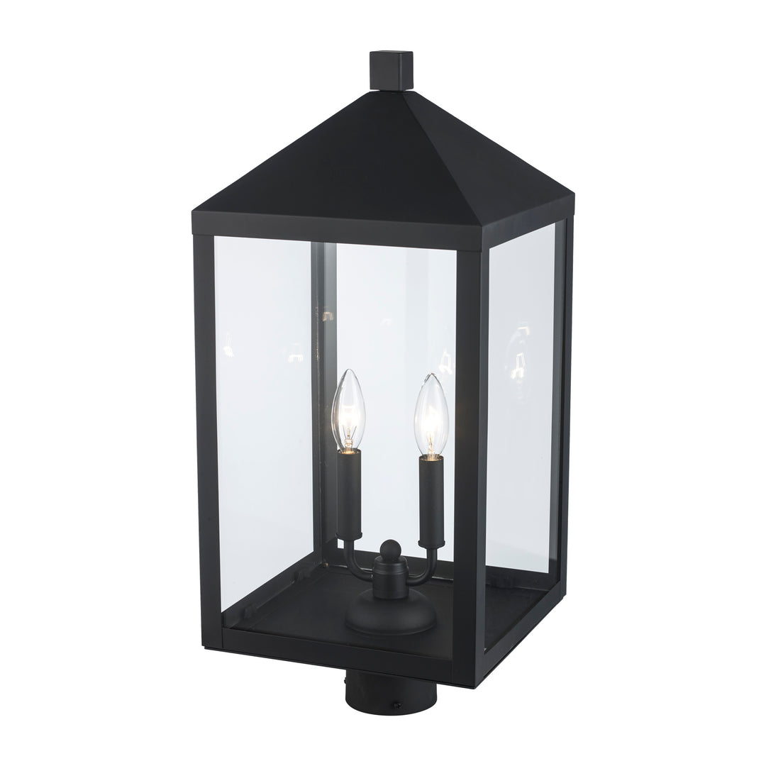 Storm 2-light Outdoor Post Mount- Black