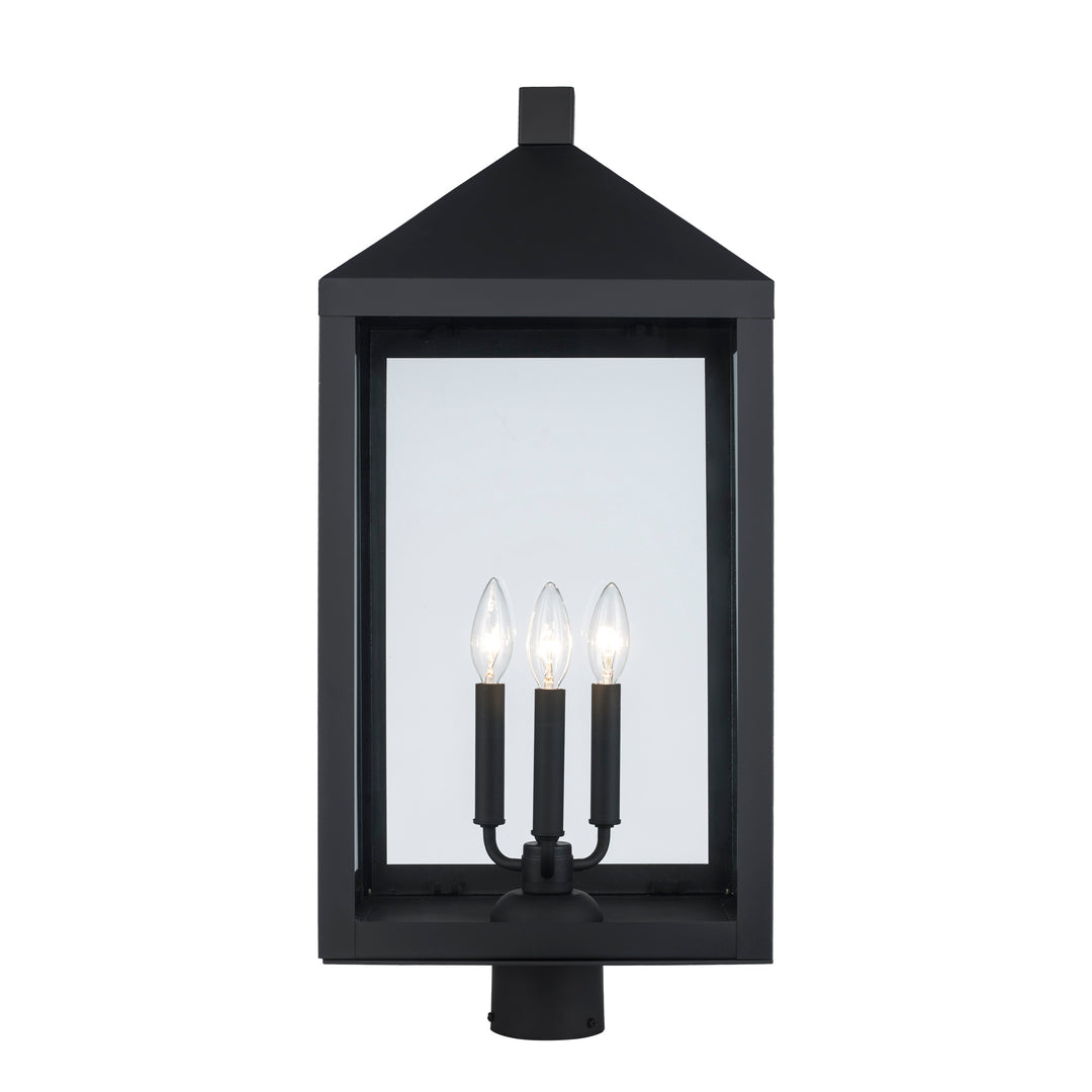 Storm 2-light Outdoor Post Mount- Black