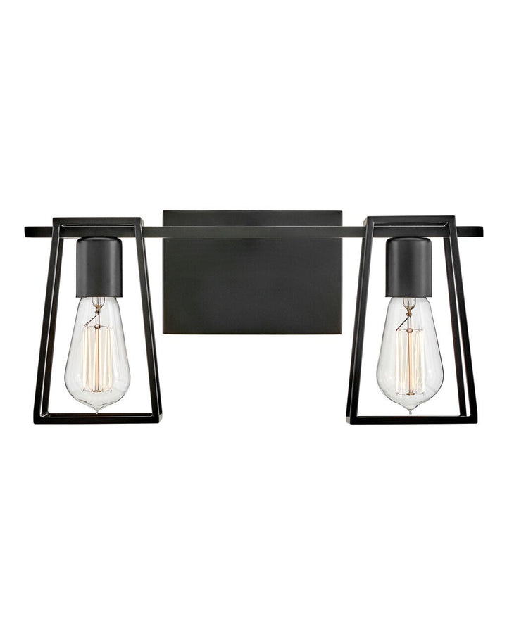 Filmore 5162BK Small Two Light Vanity - Black