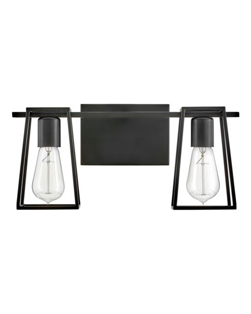 Filmore 5162BK Small Two Light Vanity - Black