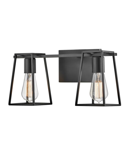 Filmore 5162BK Small Two Light Vanity - Black