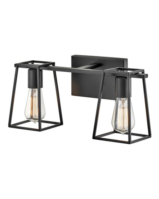 Filmore 5162BK Small Two Light Vanity - Black