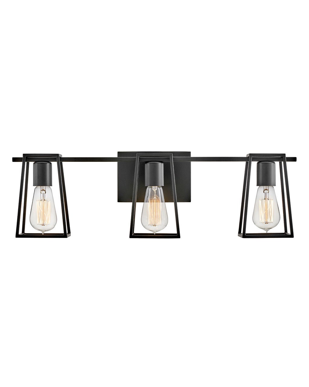 Filmore 5163BK - Medium Three Light Vanity - Black