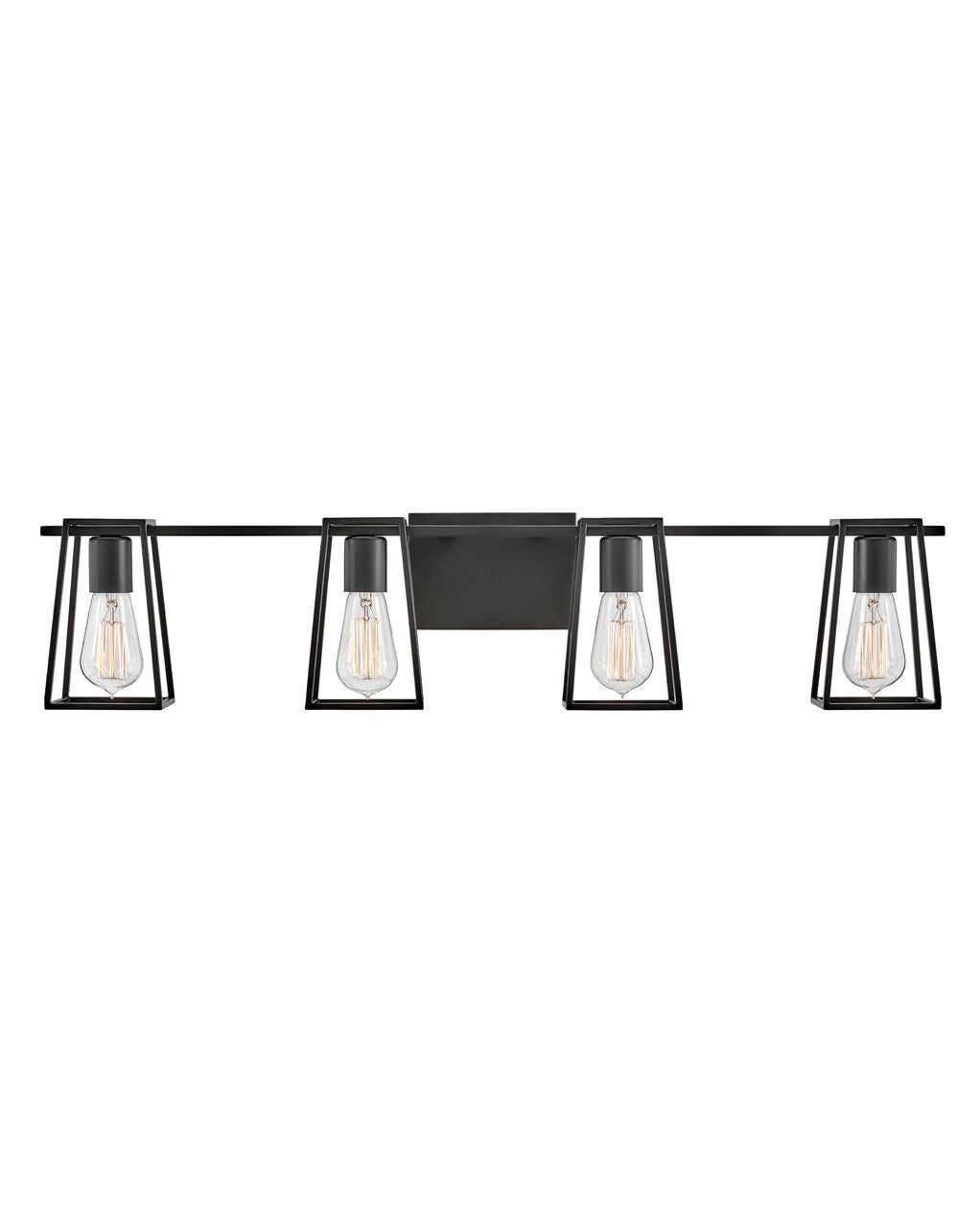 Filmore 5164BK Large Four Light Vanity - Black