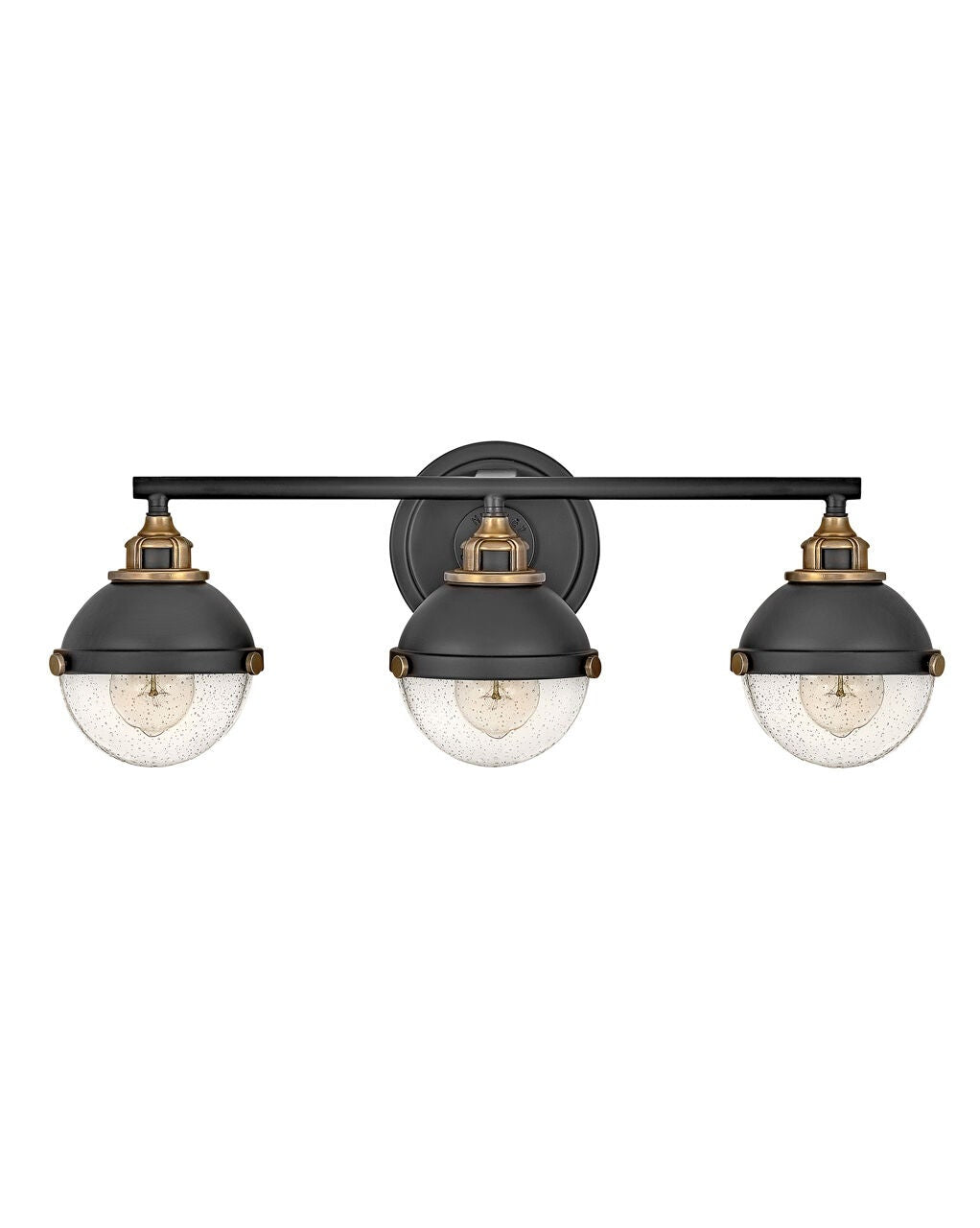 Fletcher 5173BK - Medium Three Light Vanity - Black