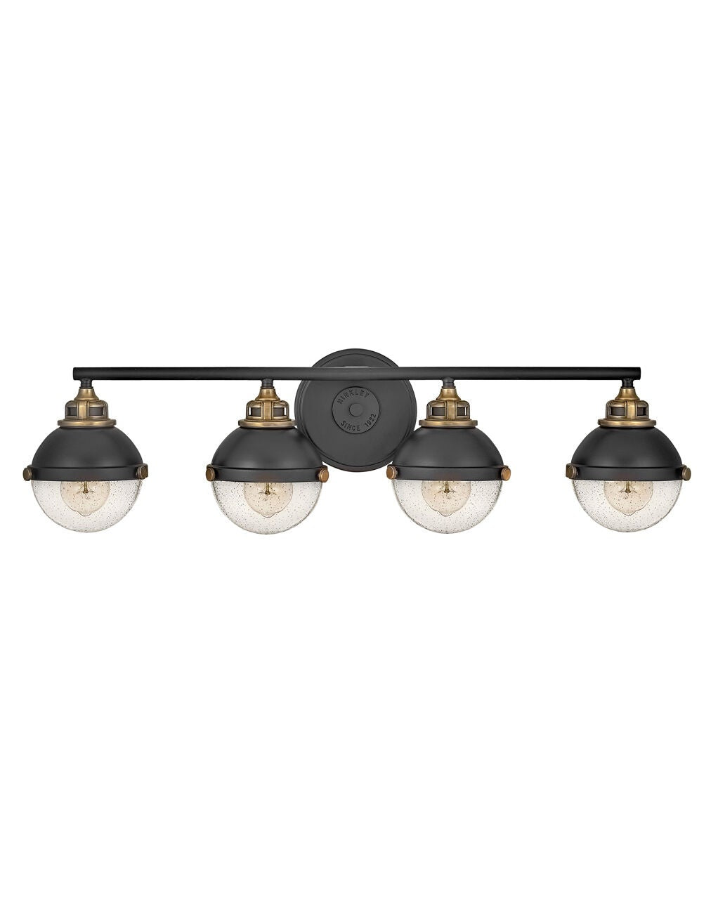 Fletcher 5174BK Large Four Light Vanity - Black