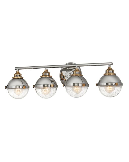 Fletcher 5174PN - Large Four Light Vanity - Grey