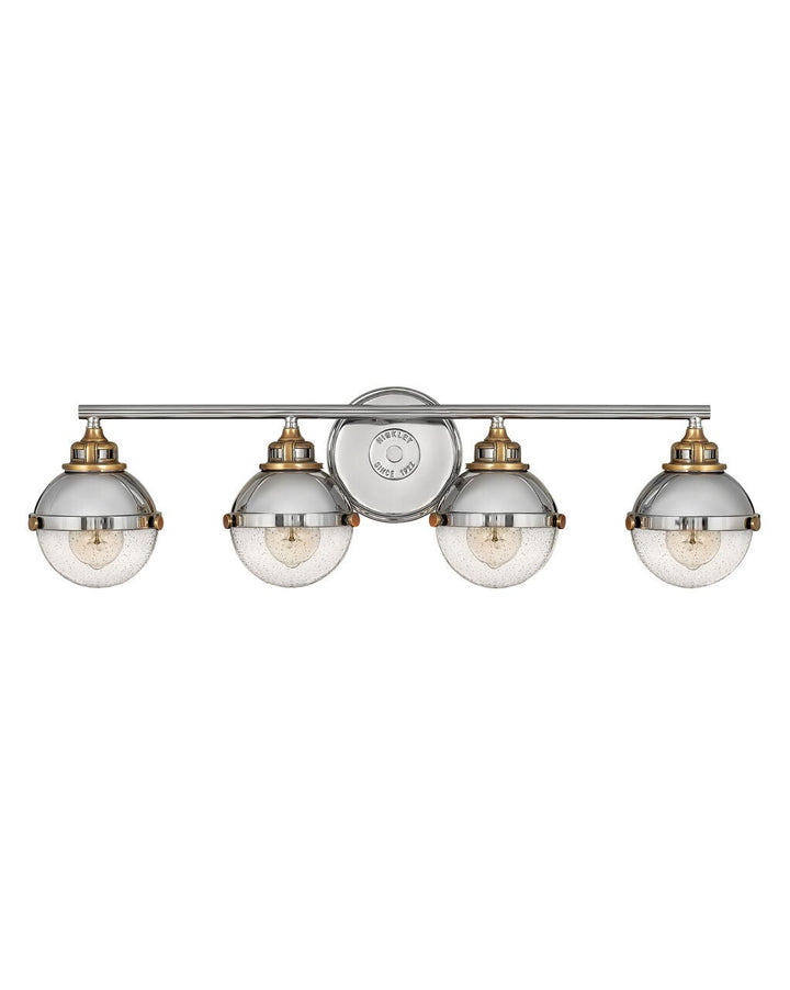 Fletcher 5174PN - Large Four Light Vanity - Grey