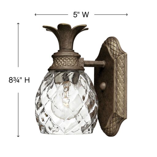 Plantation 5310PZ Single Light Sconce