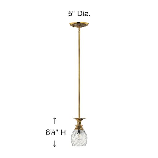 Plantation 5317BB - Small Pendant - Bronze