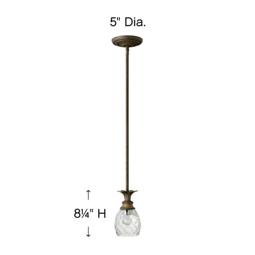 Plantation 5317PZ - Small Pendant - Bronze