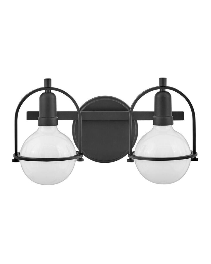 Somerset 53772BK - Small Two Light Vanity - Black