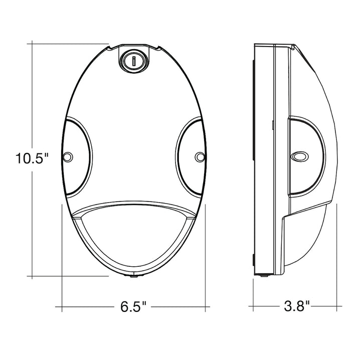 Slim Wall Pack: EGG-Line 3CCT 15W - Black