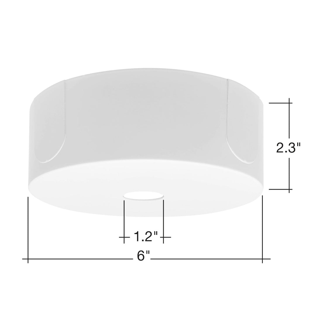 Pendant Mount Deep Canopy - White