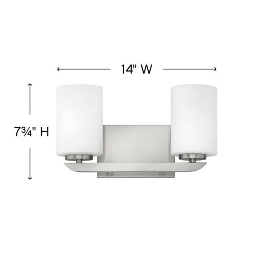 Kyra 55022BN - Two Light Vanity - Grey