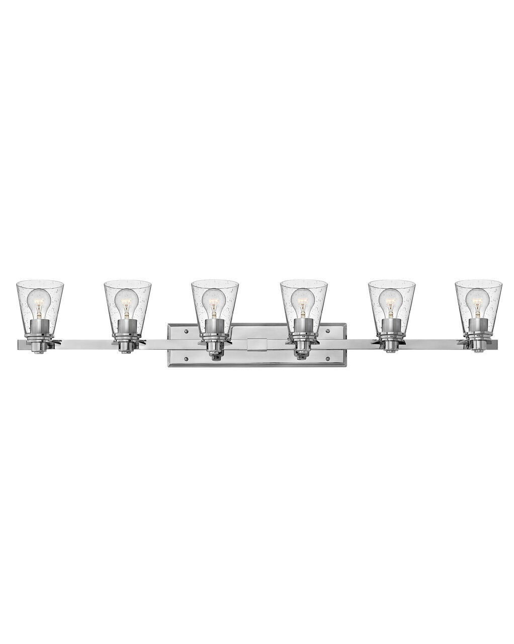 Avon 5556CM-CL - Six Light Vanity - Silver