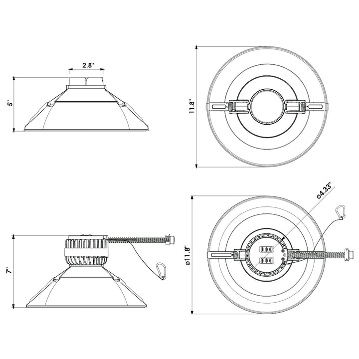 10" CADM: White Reflector + Trim