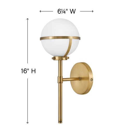 Hollis 5660HB-LL - Single Light Vanity - Bronze