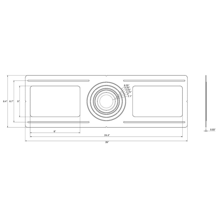 New Construction Plate: 2" 3" 3.5" 4" 5" 6" Canless Downlights