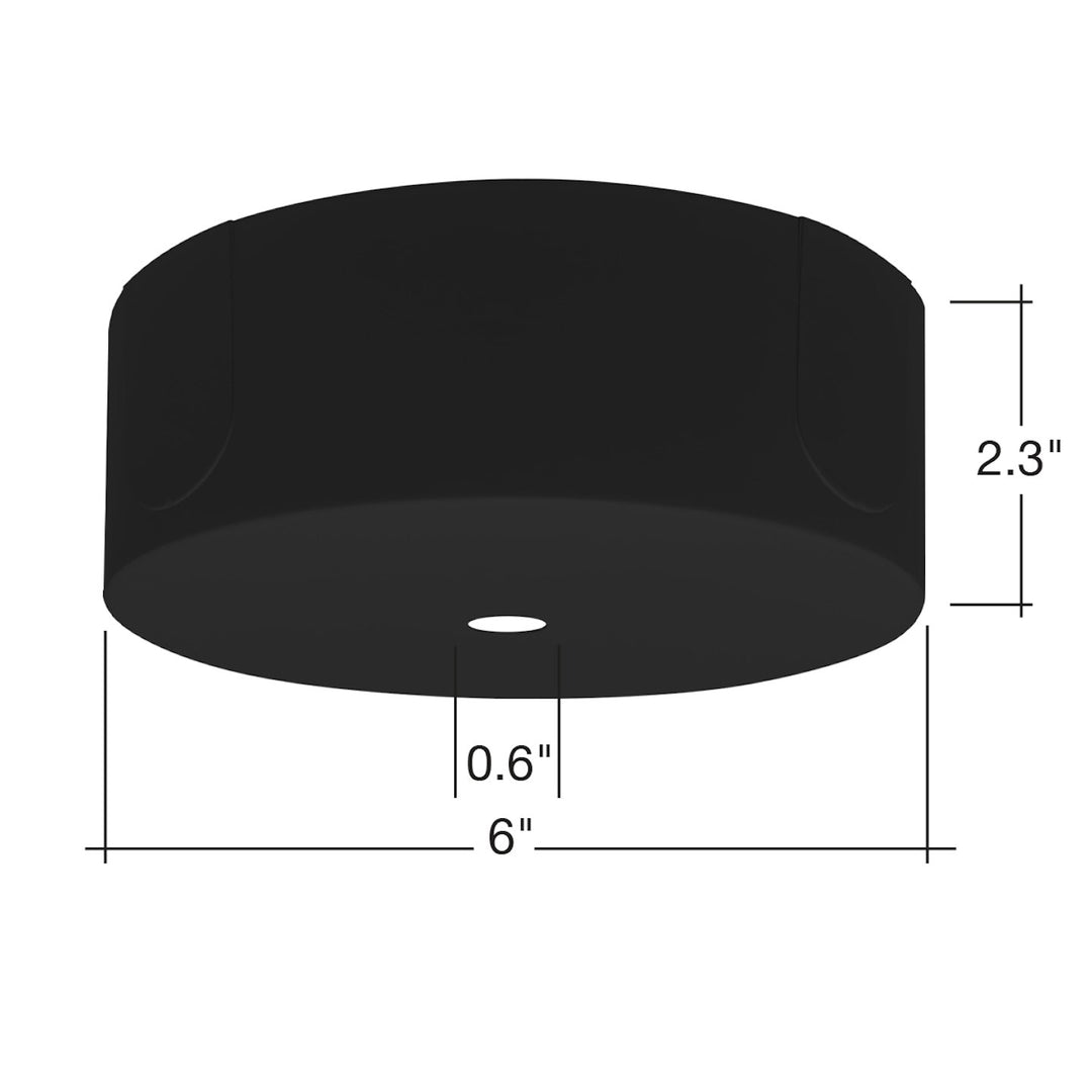 Surface Mount Deep Canopy - Black