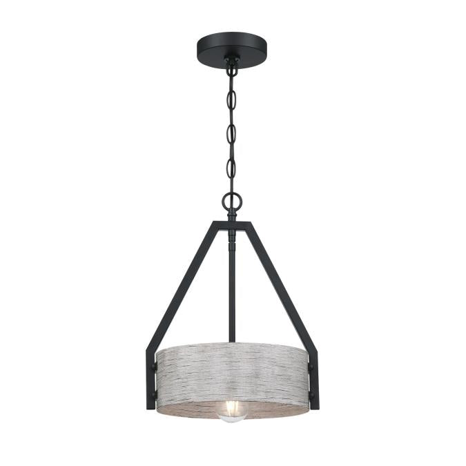 Westinghouse - Callowhill One-Light Indoor Pendant, Medium E26 Base - Antique Ash