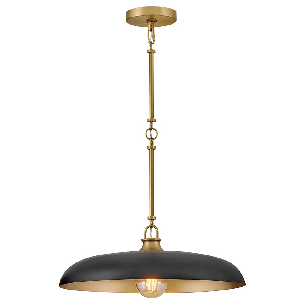 Sadie 48167LCB-BK  Large Dome Pendant - Bronze