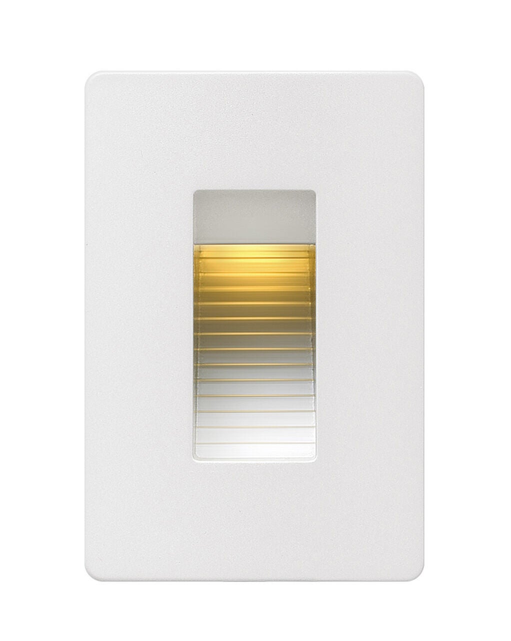 58504SW - Luna Step Light 120v Vertical - White