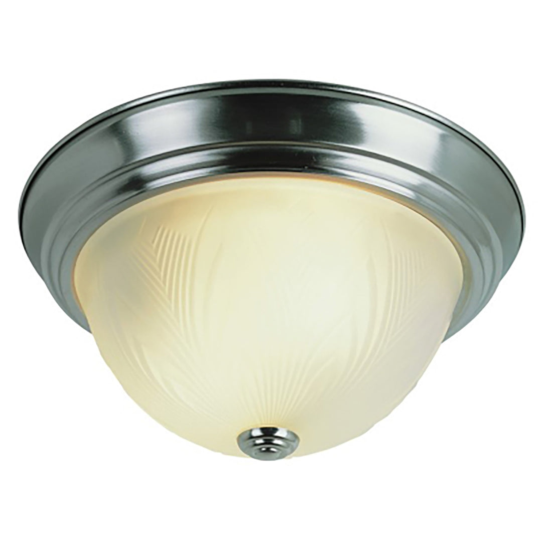 Del Mar 13" Flush Mount Indoor Ceiling Light Frosted Glass - Rubbed Oil Bronze