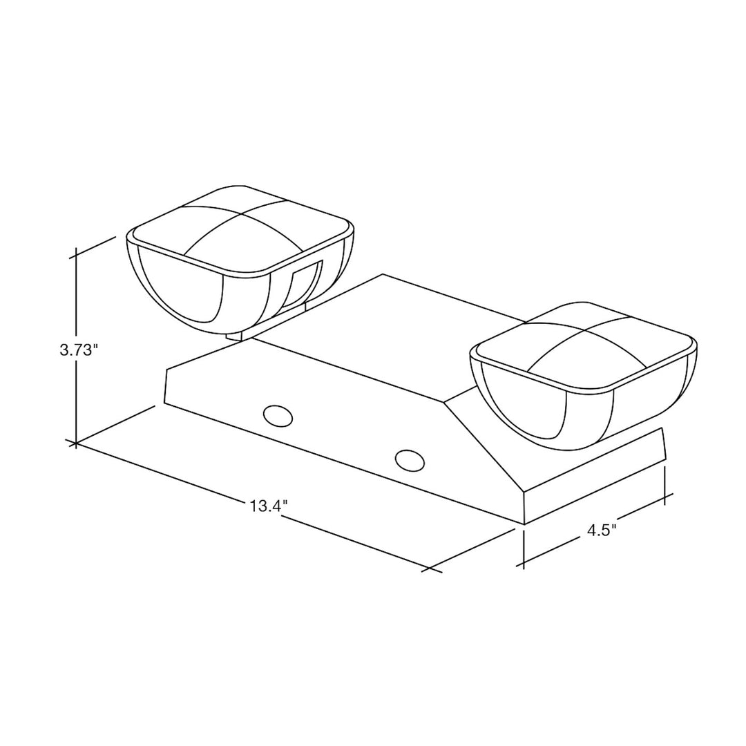 Emergency Bug Eye Double Headed Fixture