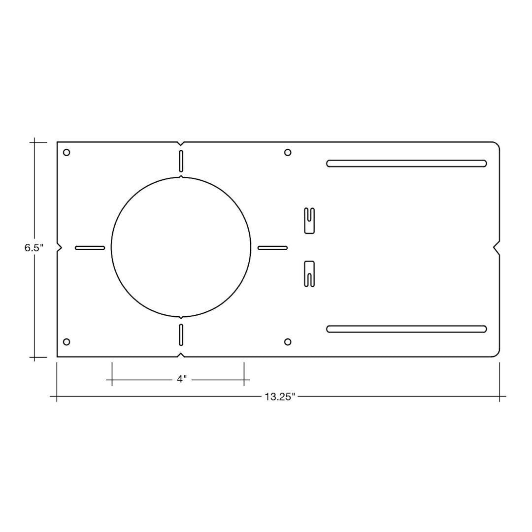 4" Rough In Plate