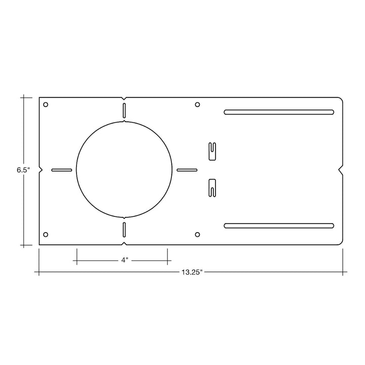 4" Rough In Plate