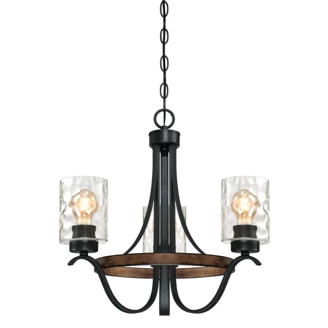 Westing House - Barnwell Three-Light, Base E26 Medium - Barnwood