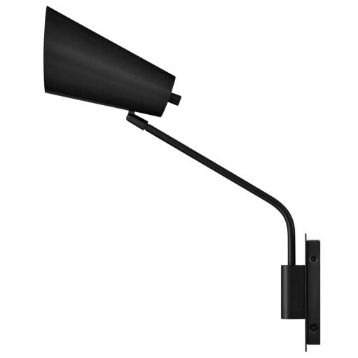 Bray 48310BK  Medium Swing Arm Single Light Sconce- Black