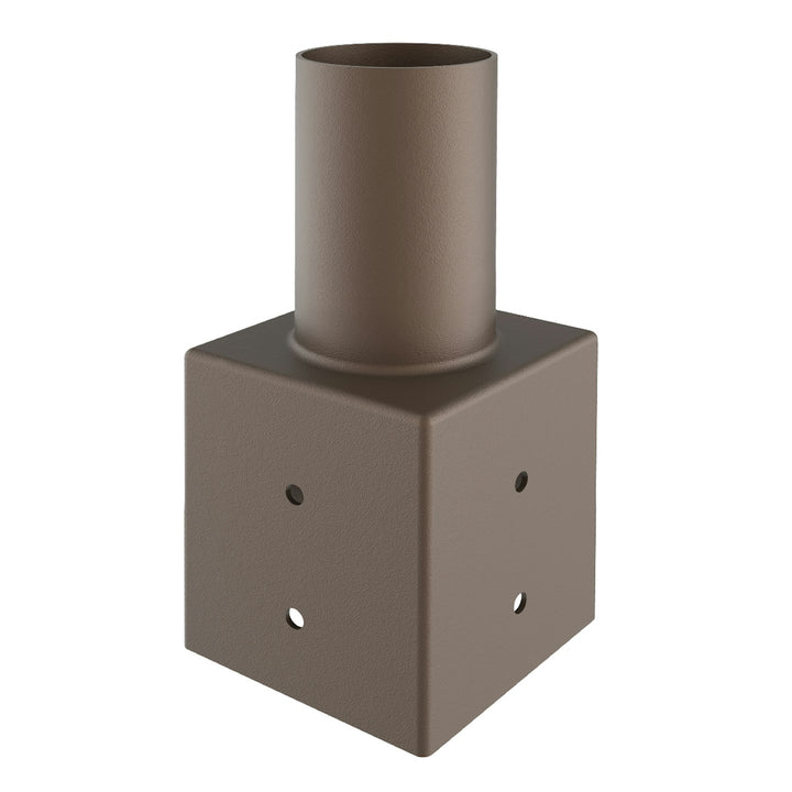 Tenon: Square 3" Pole Reducer to 2.36" - Bronze