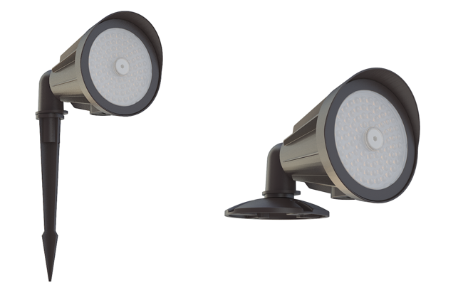 ROCKET-LED FLOOD LIGHT, 10W/15W/25W, 3CCT, AC100-277V - Bronze