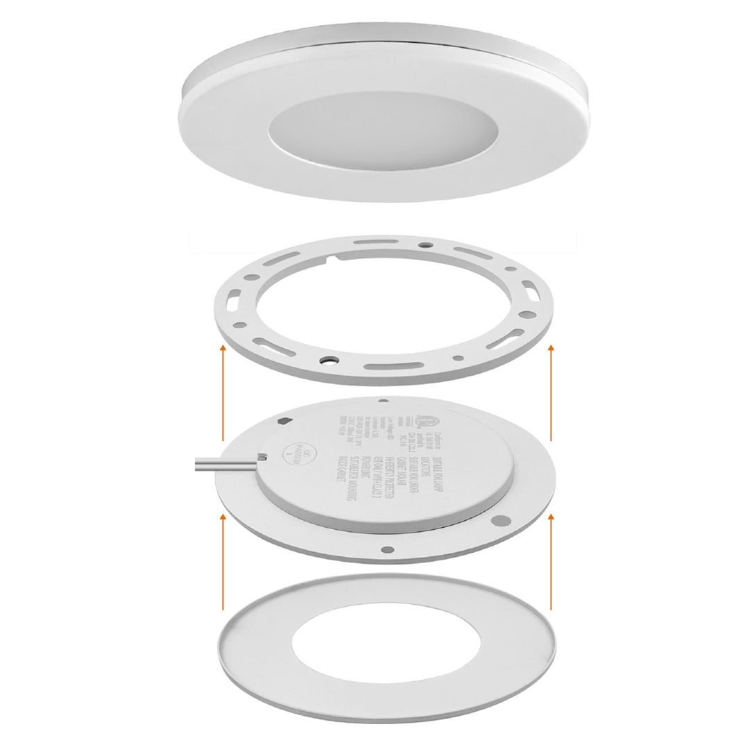 Undercabinet Puck Light Single CCT 3W - White