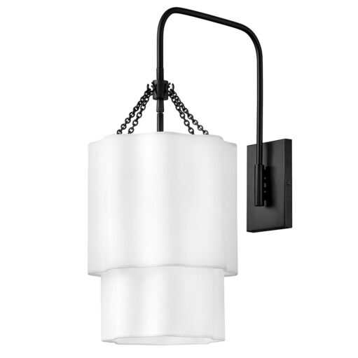 Gwen 47730BK  Large Single Light Sconce - Black