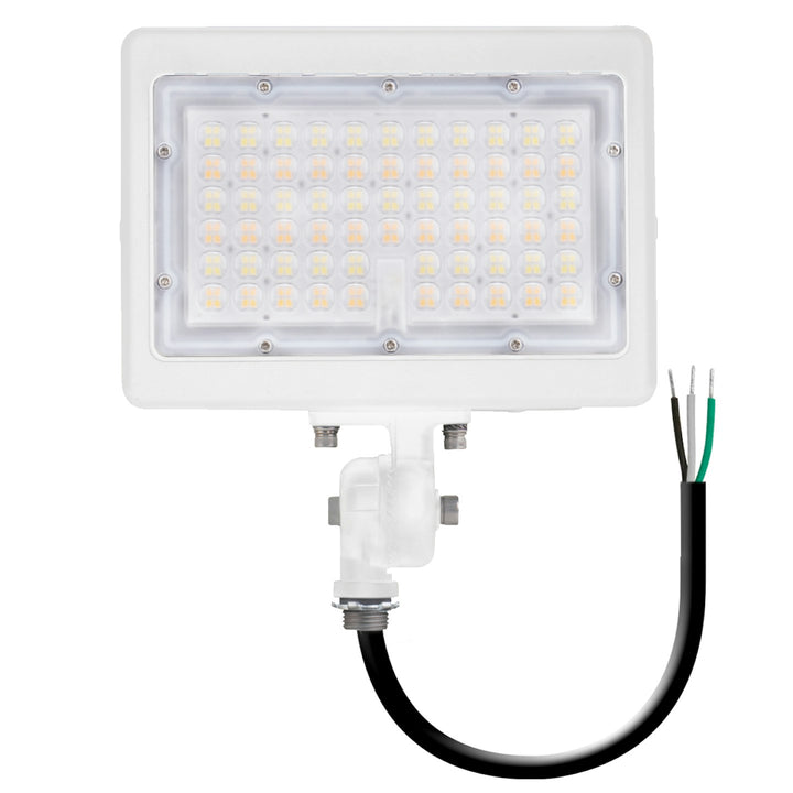 Mini Area Flood Lights: M-Line, 3-CCT & Power Select w/ Photocell 80W/70W/60W - White