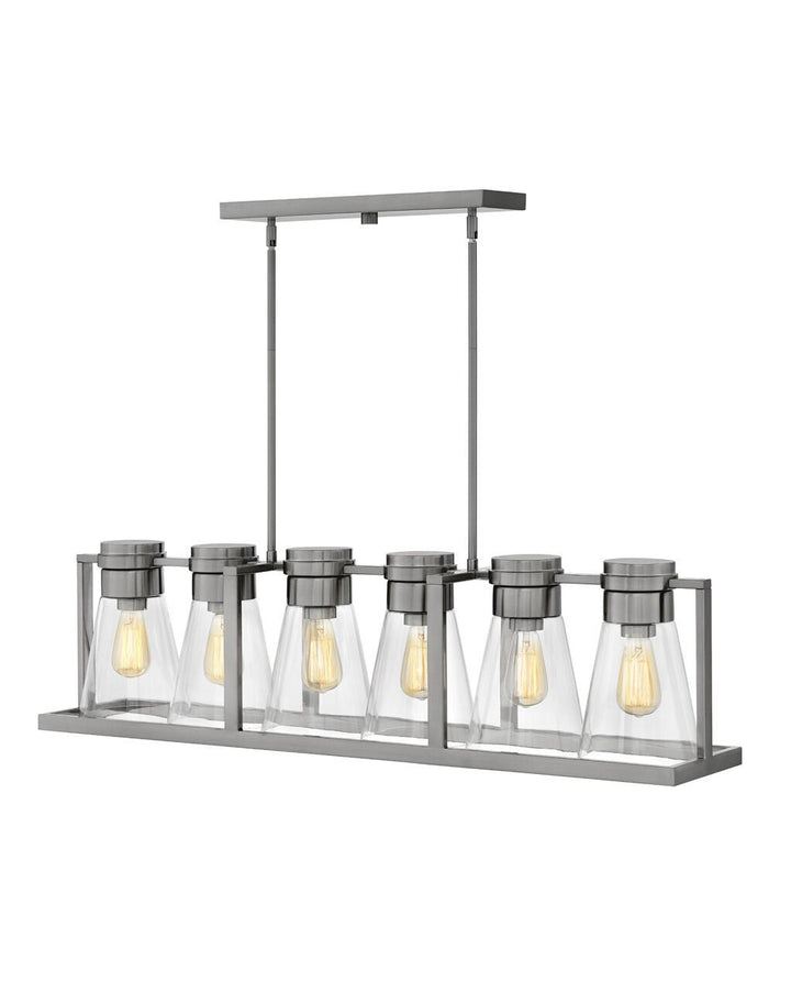 Refinery 63306BN-CL - Six Light Linear - Grey