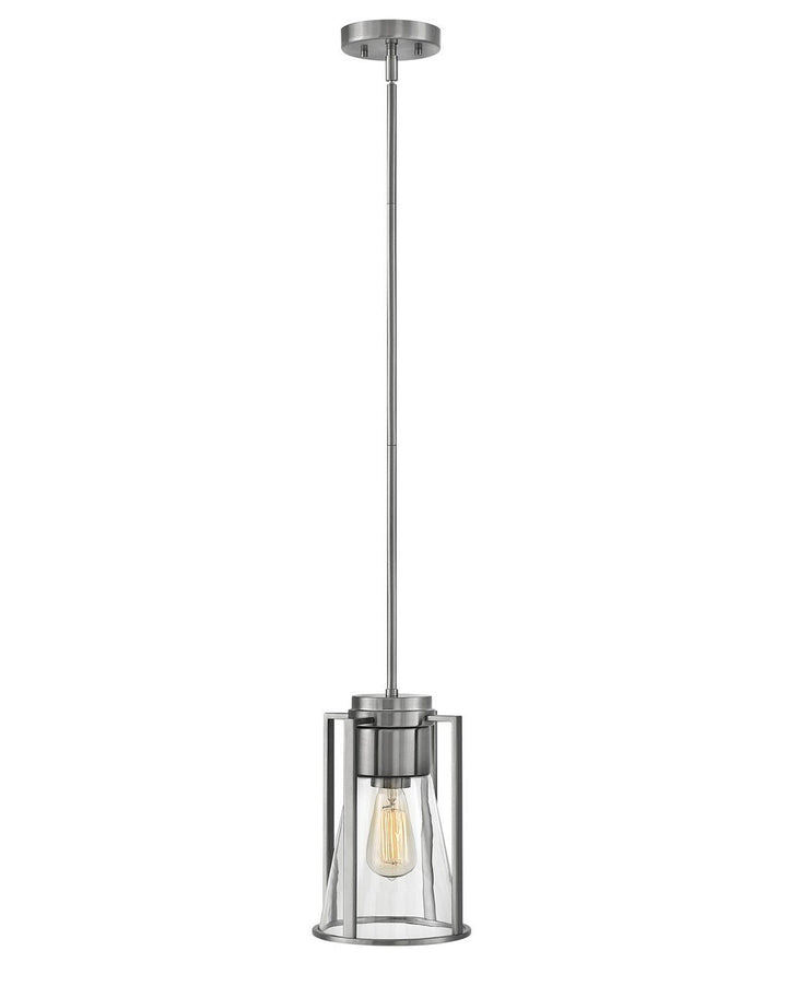 Refinery 63307BN-CL - Small Pendant - Grey