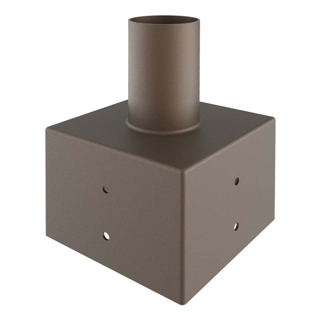 Tenon: Square 5" Pole Reducer to 2.36" - Bronze