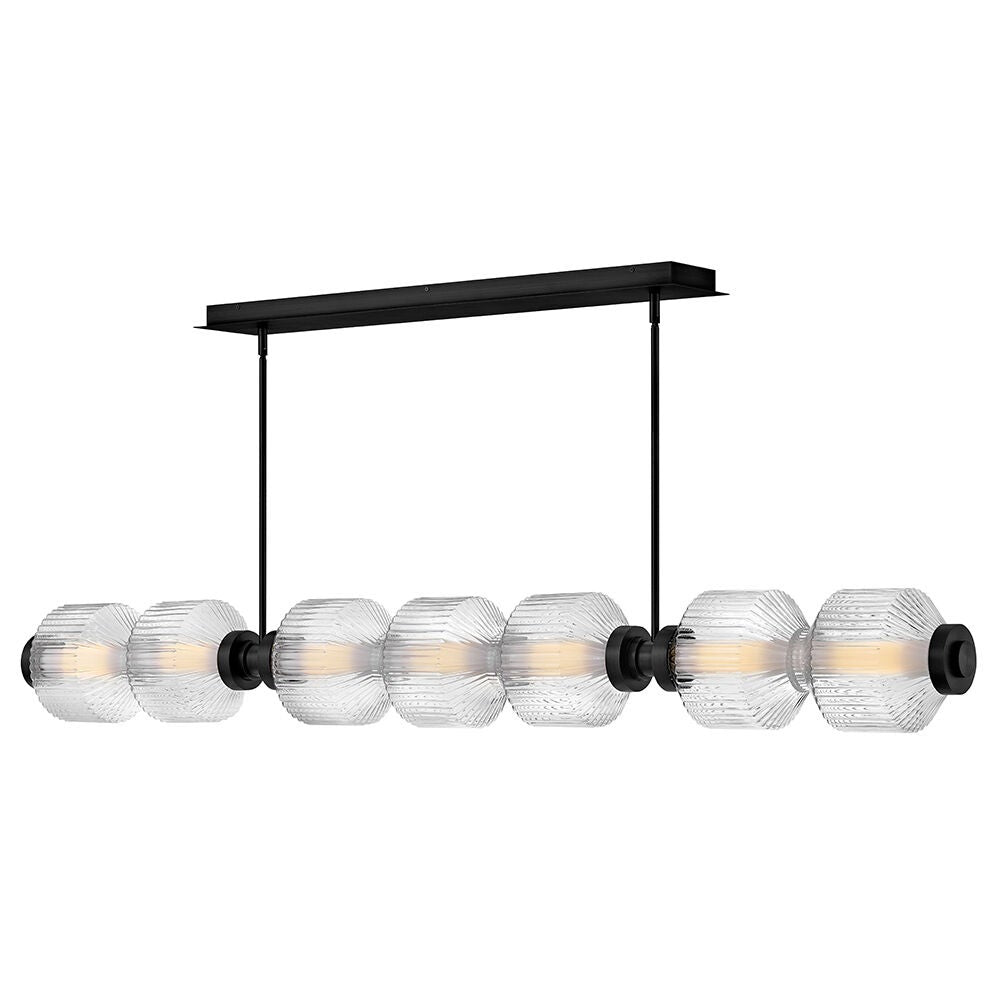 Reign FR41466BK  Large Seven Light LED Linear - Black