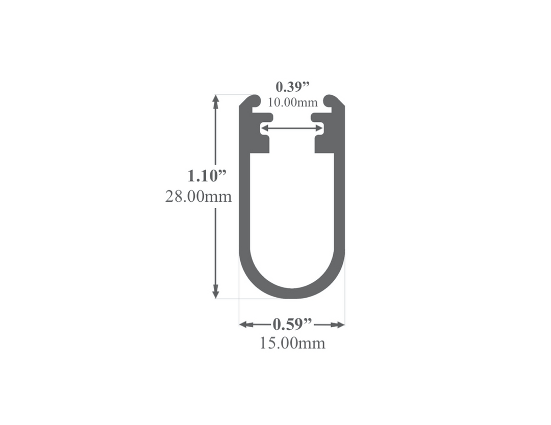 LED Channel - 931ASL - Speciality, 8 ft - Silver