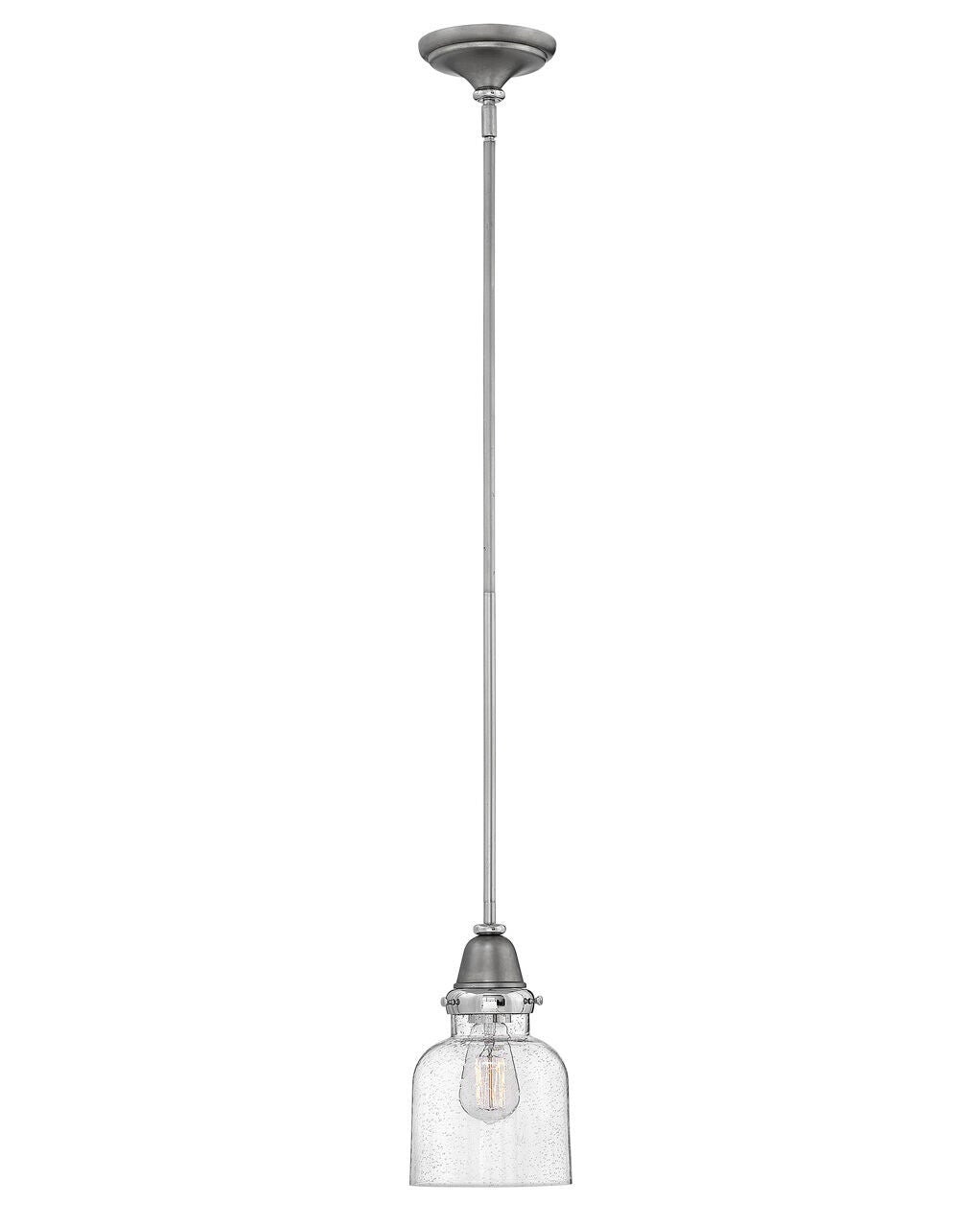 Academy 67073EN - Cylinder Glass Pendant - Grey